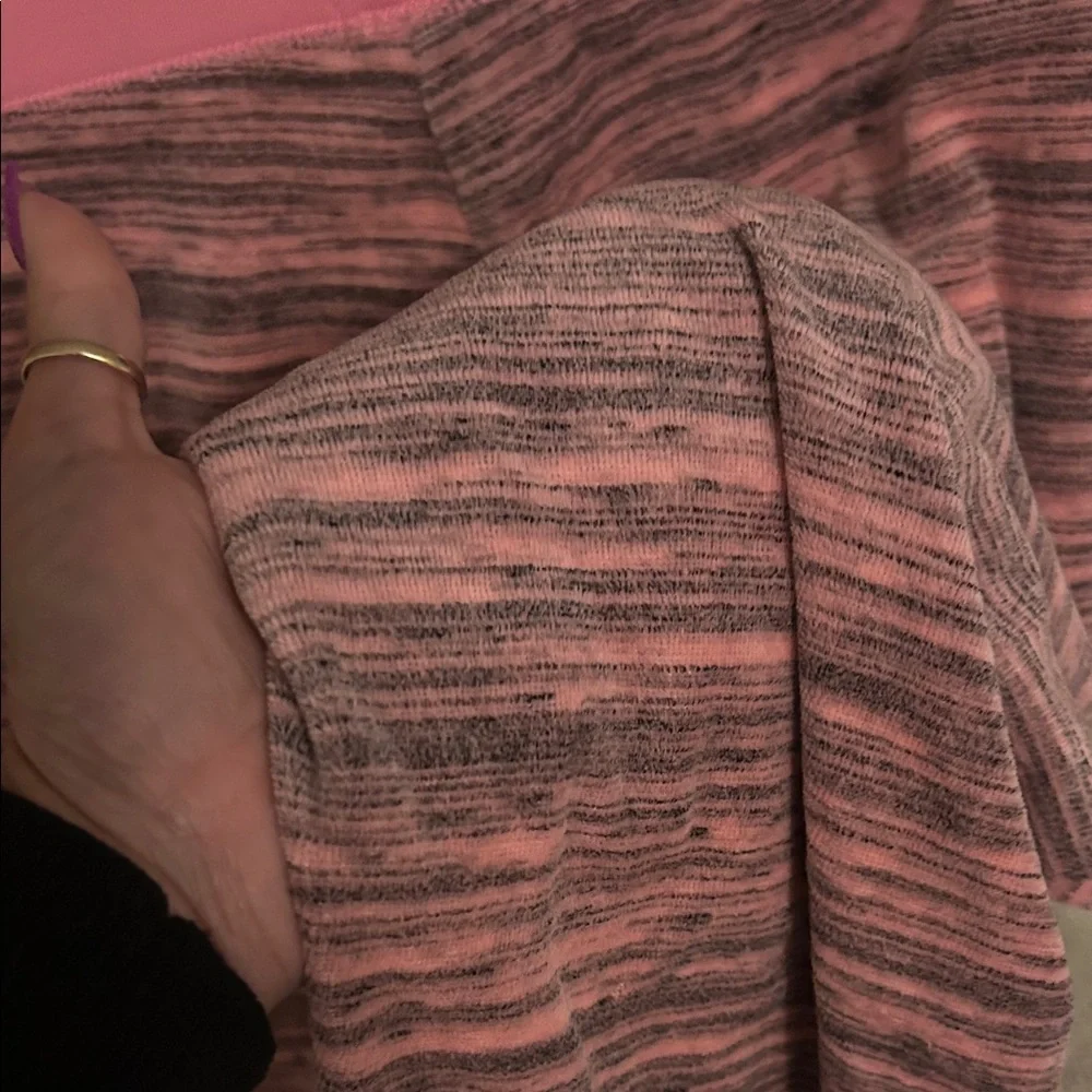 Y2K Juicy Couture Pink and Black Striped Velour Track Jogger Pants - Picture 5 of 5